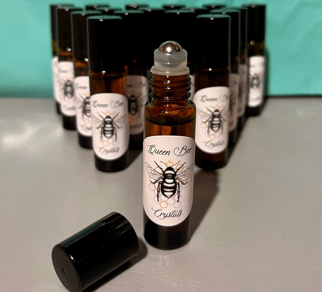 Queen Bee Bliss essential oil & Citrine perfume - for abundance, health, happiness, and wisdom