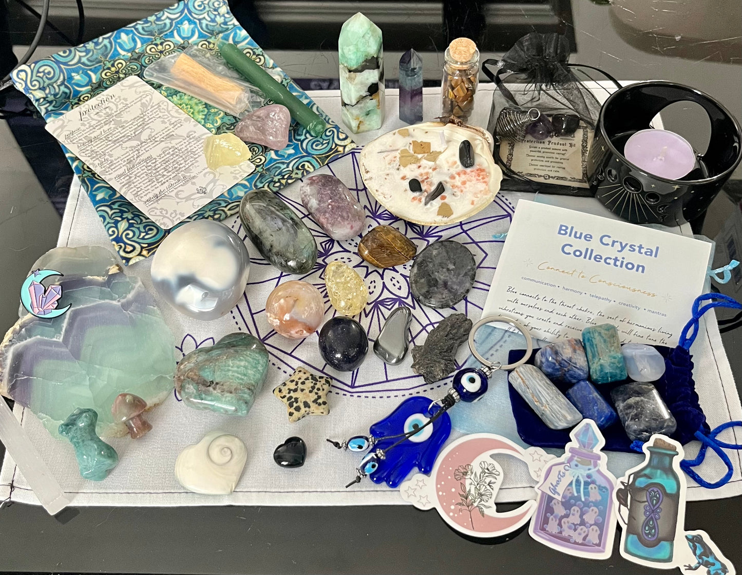 BEST Mystery Crystal/Witchy Box - from one surprise lover to another!! Crystals, jewelry, candles, altar items and more!