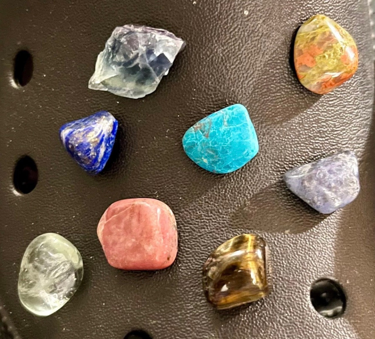 Crystal Croc charms - Tumbles and Carvings - Natural Crystals - Take Your Favorite Crystals with You Wherever You Go!
