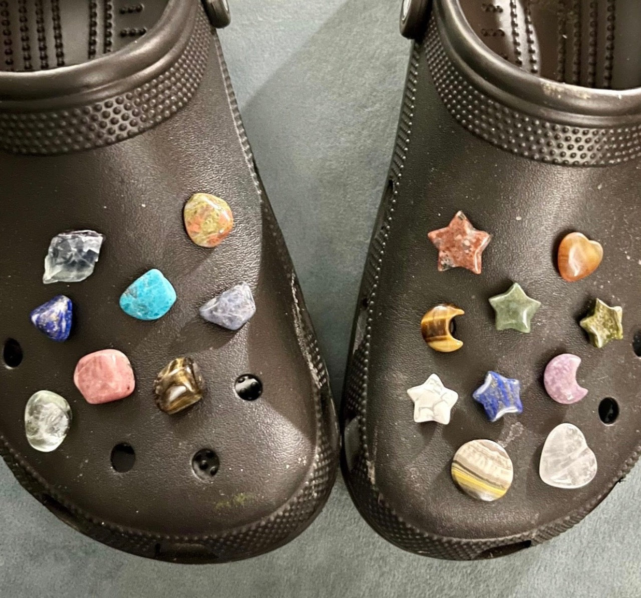 Crystal Croc charms - Tumbles and Carvings - Natural Crystals - Take Your Favorite Crystals with You Wherever You Go!