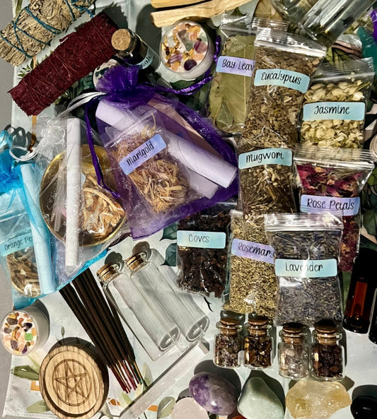 Spell Kits!! Easy to do spells for Protection, Empowerment, Energy Cleansing, House Blessing and more! Perfect for beginners!