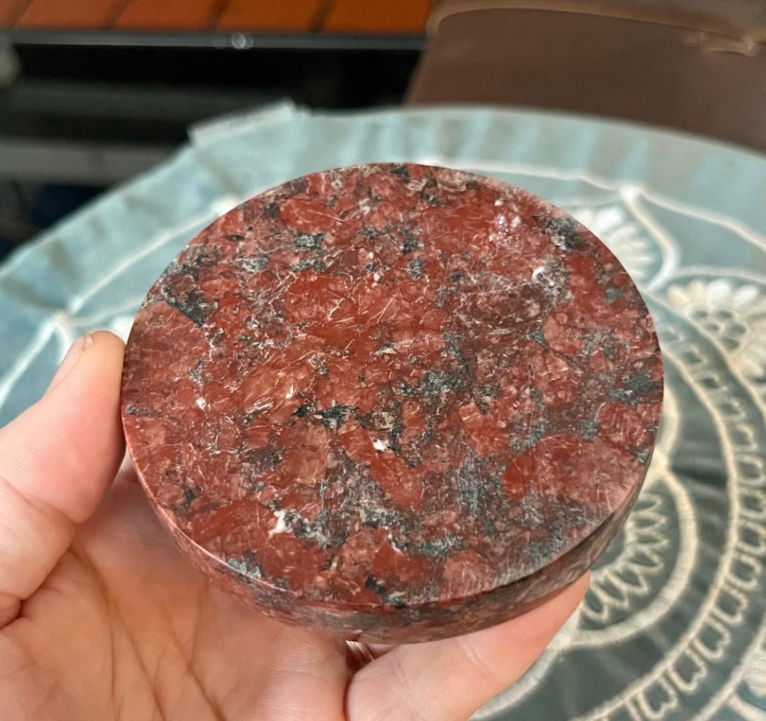 Thick Ocean Jasper Crystal Charging Plate