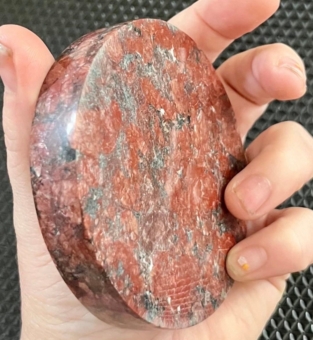 Thick Ocean Jasper Crystal Charging Plate