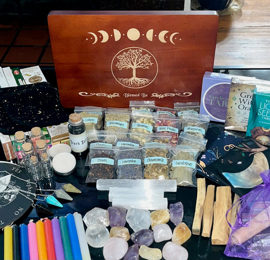 Beginner Witch Kit - A Perfect Start to Your Magical Journey! - PLEASE read description for list of items included (box not included)