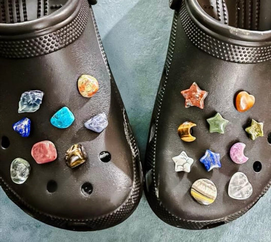 Crystal Croc charms - Tumbles and Carvings - Natural Crystals - Take Your Favorite Crystals with You Wherever You Go!